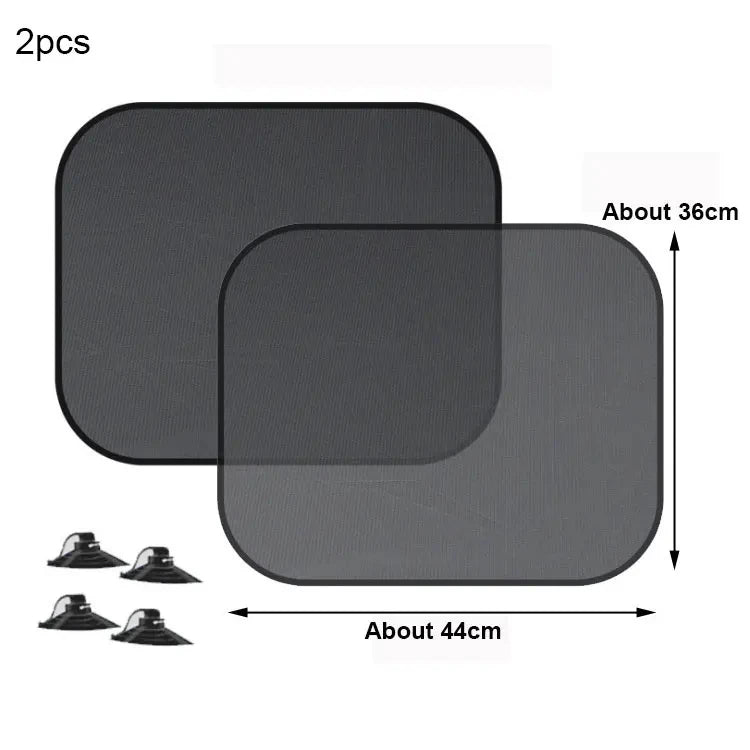 Universal Car Window UV Blocking Sunshade 2PC Set. Front or Rear