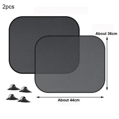 Universal Car Window UV Blocking Sunshade 2PC Set. Front or Rear