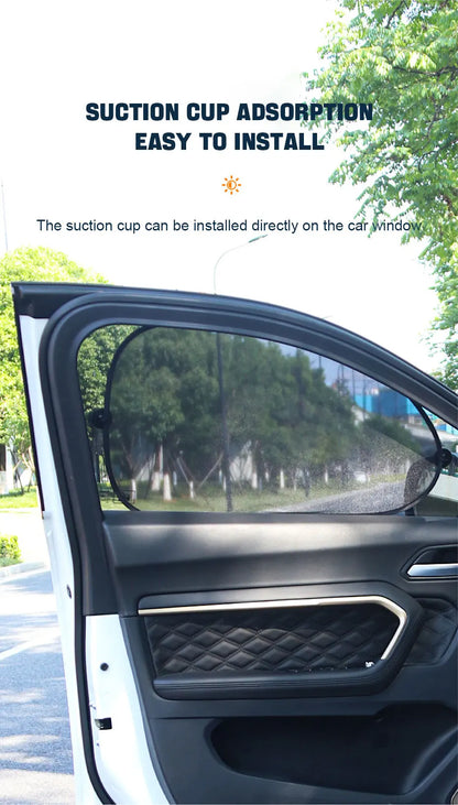 Universal Car Window UV Blocking Sunshade 2PC Set. Front or Rear