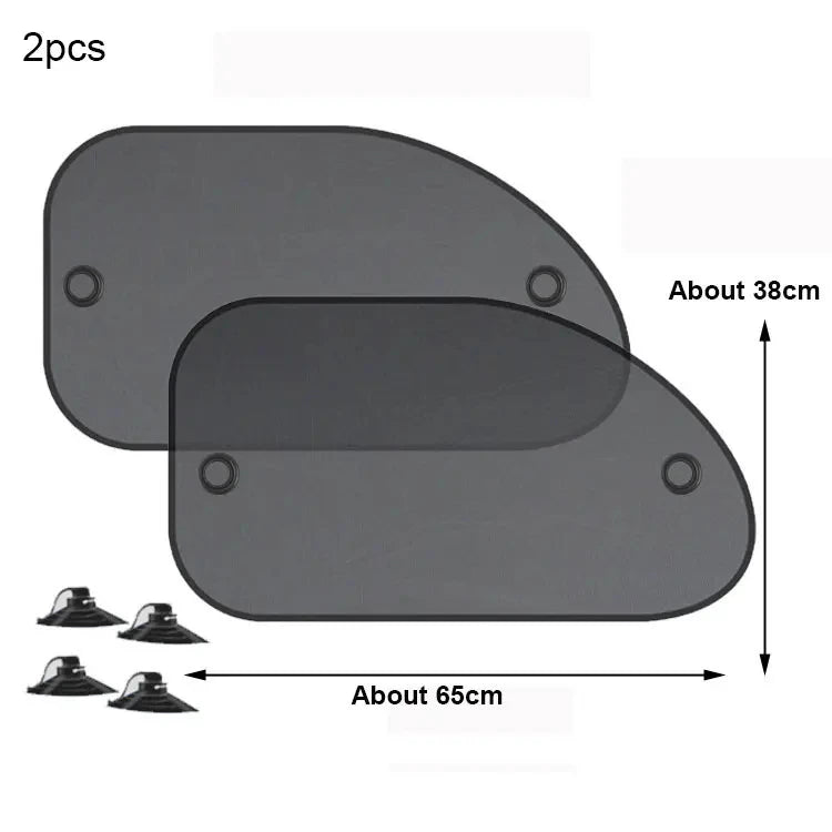 Universal Car Window UV Blocking Sunshade 2PC Set. Front or Rear