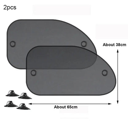 Universal Car Window UV Blocking Sunshade 2PC Set. Front or Rear