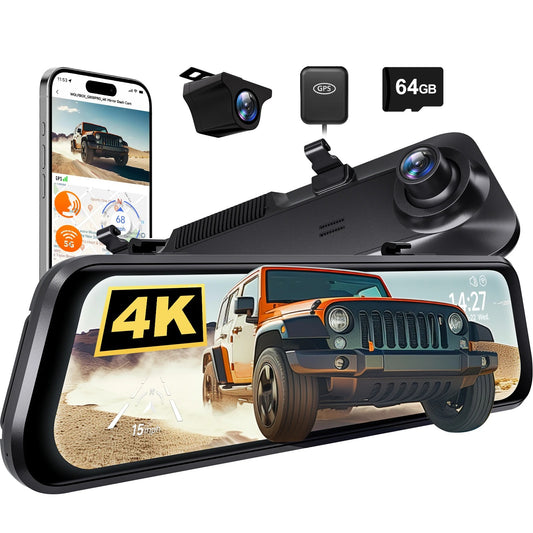 WOLFBOX G850 PRO 4K WIFI Mirror Dash Cam